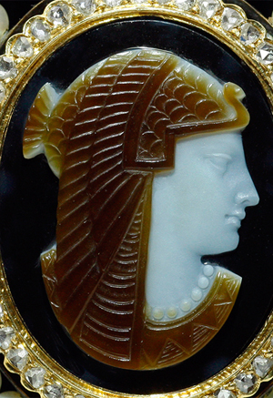 クリスタルブローチ クレオパトラ Antique Gallery Soleil アンティークジュエリー / エジプト